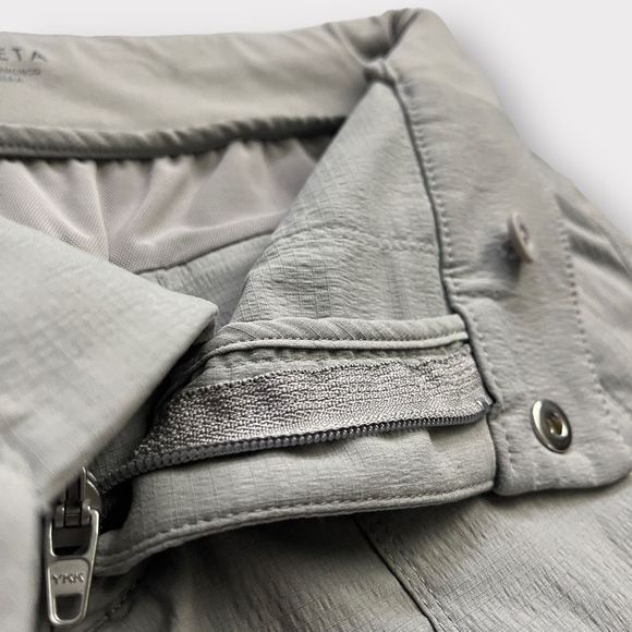 Athleta Trekkie Shorts 4” 0 Grey Womens Outdoor Trail Hiking Athletic Techwear - Picture 9 of 11